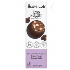 Health Lab Chewy Peanut Brownie Balls 3PK(Less Sugar) 120g